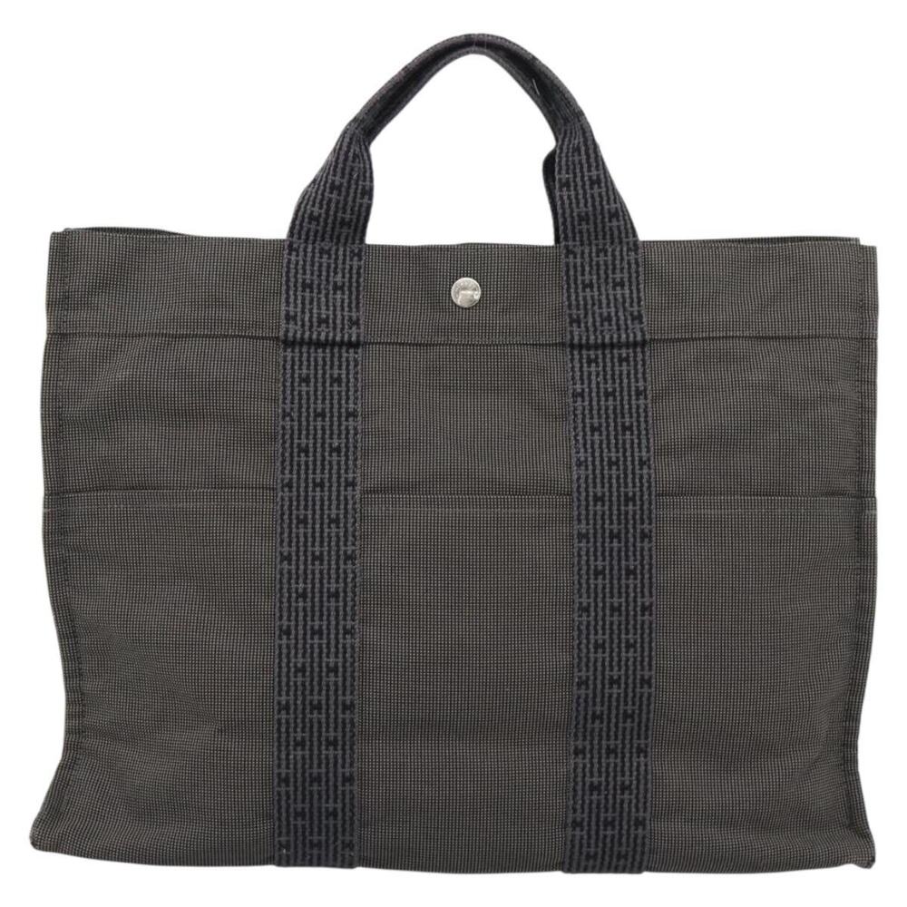 Hermes Canvas Birkin Handbag Gray